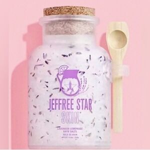 💜🍋JEFFREE STAR SKIN💜🍋Lavender Lemonade Bath Salts with Wooden Scoop/NIB